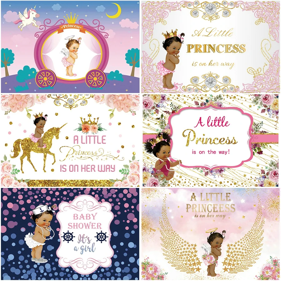 Girl Baby Shower Party Decor Backdrop Cartoon A Little Princess Is on The Way Photography Backgrounds Photo Booth Studio Prop 
Girl Baby Shower Party Decor Backdrop Cartoon A Little Princess Is on The Way Photography Backgrounds Photo Booth Studio Prop