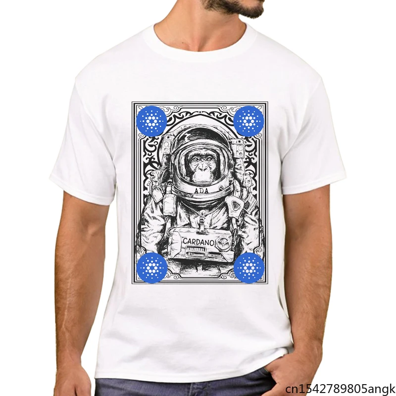 Cardano ADA Cryptocurrency Fashion Short Sleeve Space Monkey Printed Men T Shirts Funny
Cardano ADA Cryptocurrency Fashion Short Sleeve Space Monkey Printed Men T Shirts Funny