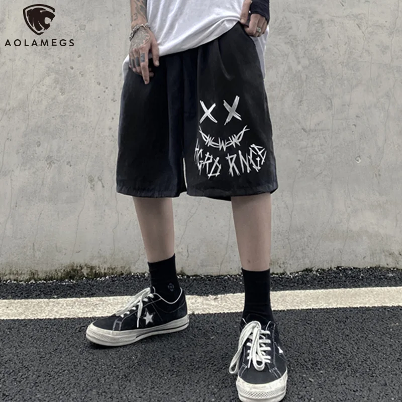 Aolamegs Men's Shorts Horror Letter Graffiti Hip Hop Casual Shorts Summer Gothic Sweatpants Couple Pants High Street Streetwear
Aolamegs Men's Shorts Horror Letter Graffiti Hip Hop Casual Shorts Summer Gothic Sweatpants Couple Pants High Street Streetwear
