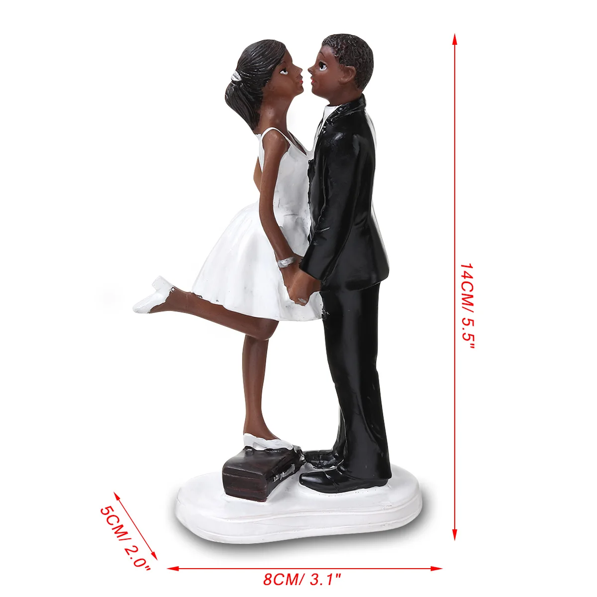 White Black Couple Resin Ornaments Cake Doll Personality Interesting Wedding Gift Cake Decoration Small Ornaments Cake Topper
White Black Couple Resin Ornaments Cake Doll Personality Interesting Wedding Gift Cake Decoration Small Ornaments Cake Topper