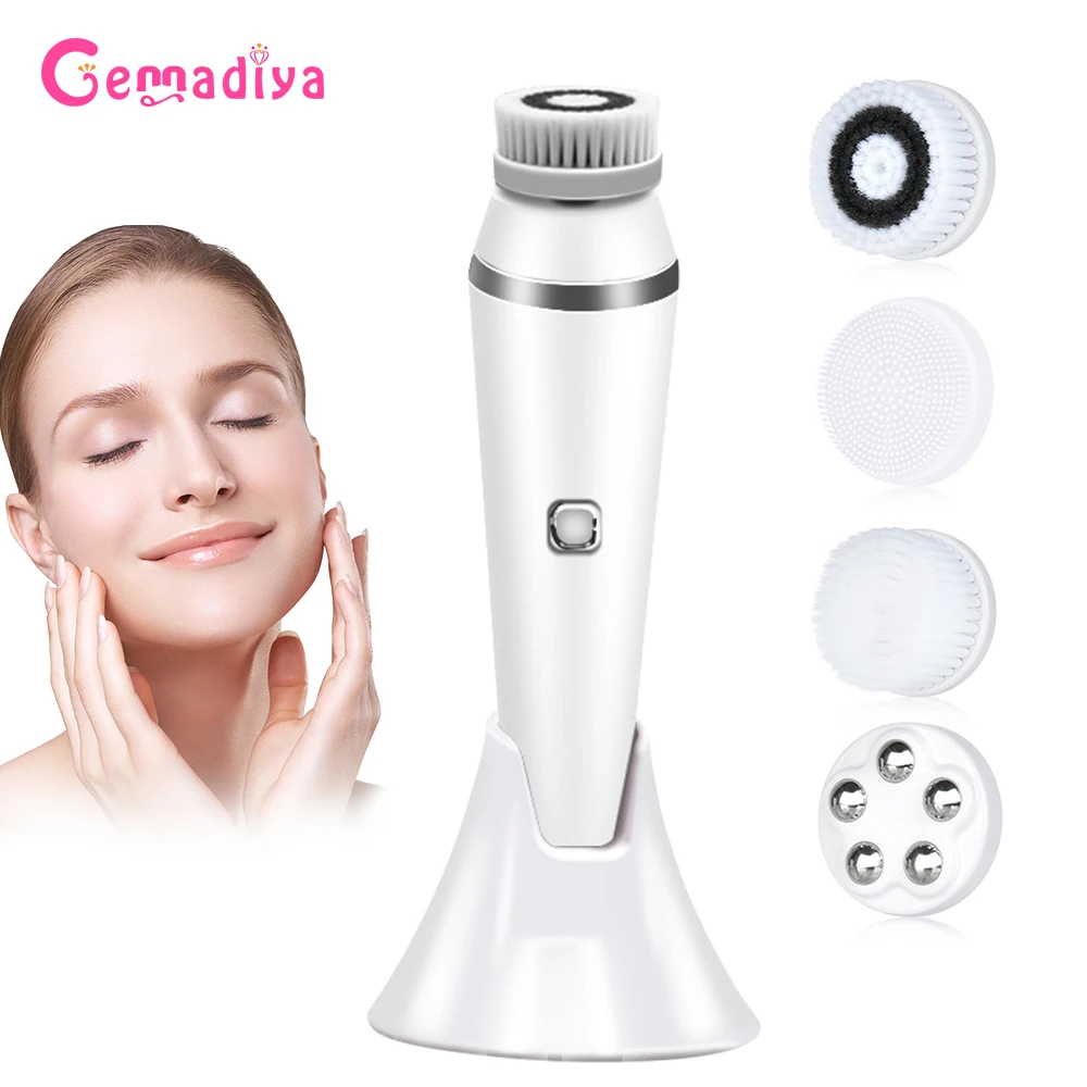 Facial Cleansing Brushes Electric Rotating 4 in 1 Inface Brush Deep Cleaning Blackhead Skin Pore Washer Waterproof Face Massager
Facial Cleansing Brushes Electric Rotating 4 in 1 Inface Brush Deep Cleaning Blackhead Skin Pore Washer Waterproof Face Massager
