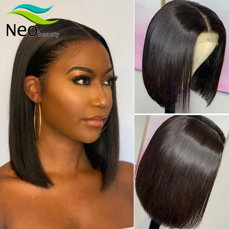 Straight Bob Wig Short Lace Front Wig Human Hair Pre Plucked HD Transparent Lace Wig 8-14 Inch Blunt Cut Lace Wig 150 Density
Straight Bob Wig Short Lace Front Wig Human Hair Pre Plucked HD Transparent Lace Wig 8-14 Inch Blunt Cut Lace Wig 150 Density