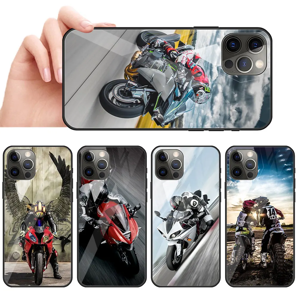 Moto Cross Motorcycle Sports Glass Call Phone Case For iPhone 11 13 Mini 12 Pro Max 7 8 Plus X XR XS 6 6s SE 2020 Cover Coque
Moto Cross Motorcycle Sports Glass Call Phone Case For iPhone 11 13 Mini 12 Pro Max 7 8 Plus X XR XS 6 6s SE 2020 Cover Coque