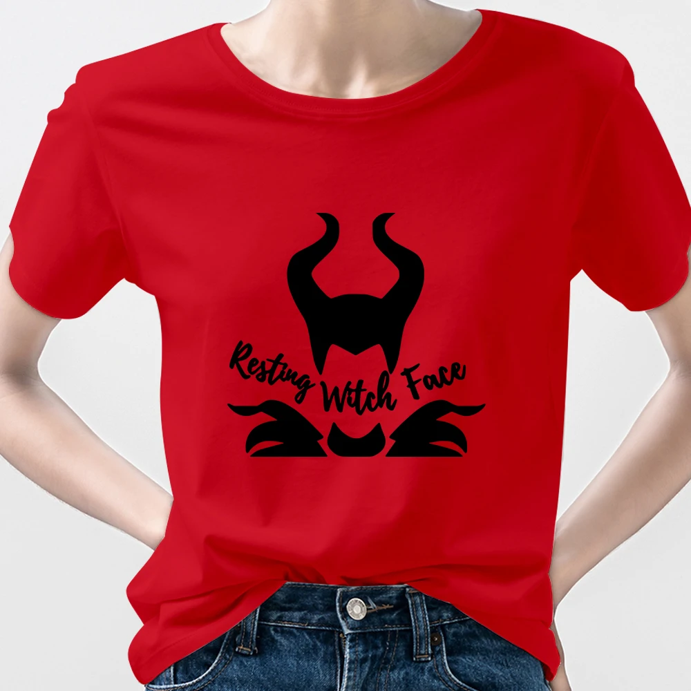 Disney Villain T-Shirts Women T Shirts Maleficent 2022 Red New Arrivals Instagram Clothes Hip Hop Punk Short Sleeve Ropa Mujer
Disney Villain T-Shirts Women T Shirts Maleficent 2022 Red New Arrivals Instagram Clothes Hip Hop Punk Short Sleeve Ropa Mujer