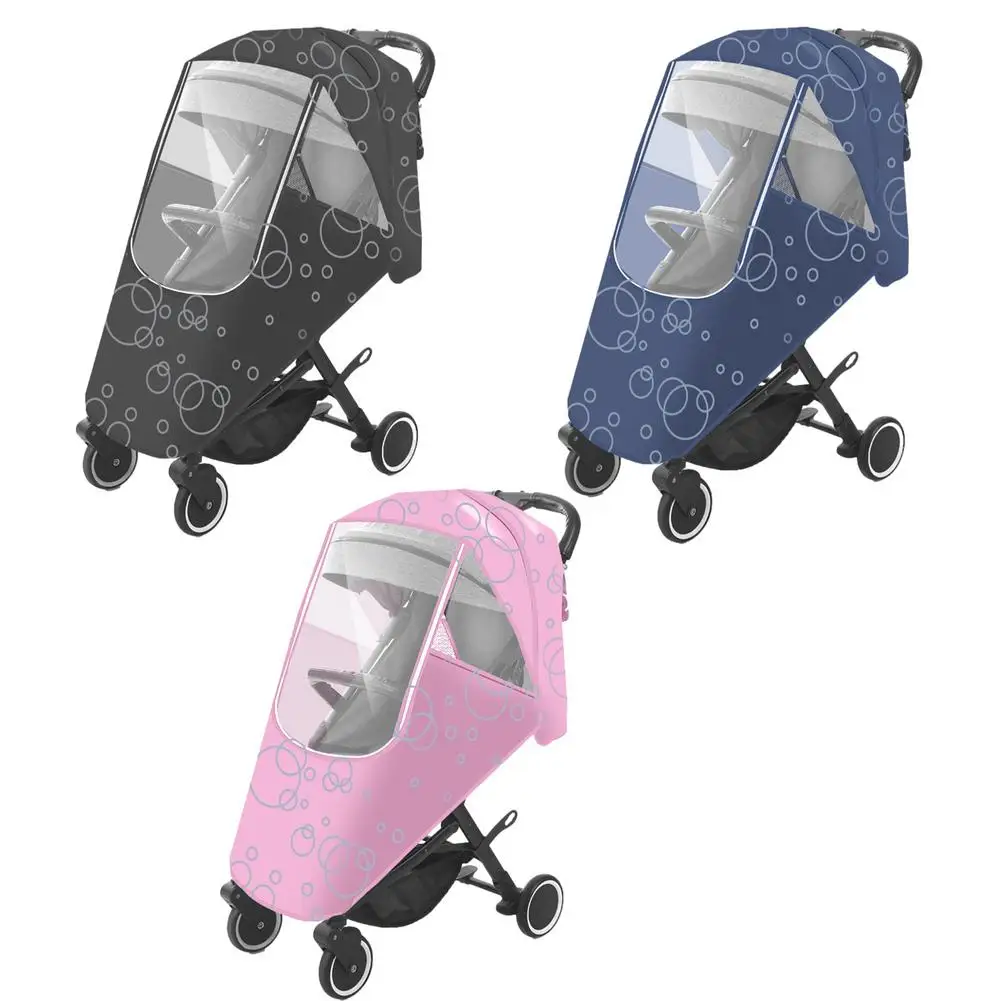 

Универсальный дождевик для детской коляски, прозрачный непродуваемый и пылезащитный экран на молнии, для путешествий, для детской коляски