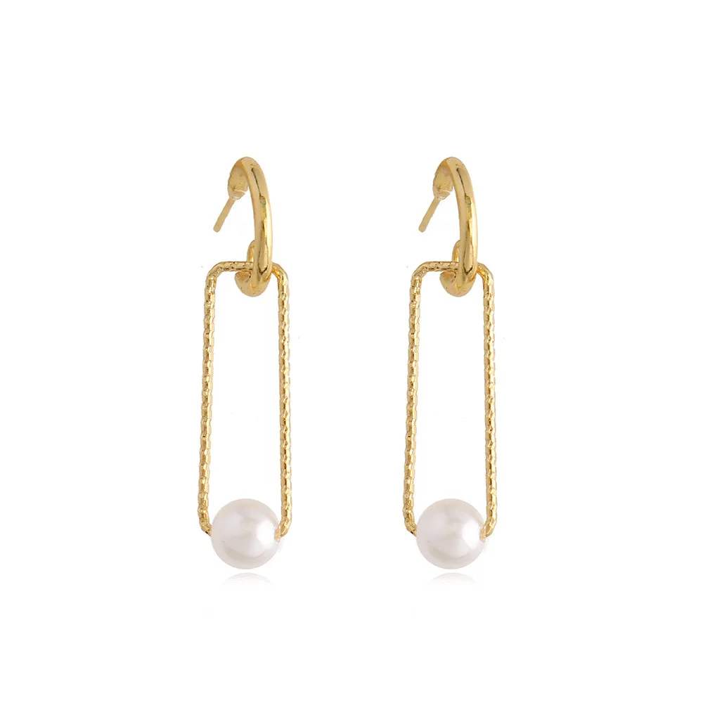 Pri Jin Jewelry New Earrings Simple Fashion Geometric Pearl Pendant Earrings Gold Earrings Women Party Dangle Earrings
Pri Jin Jewelry New Earrings Simple Fashion Geometric Pearl Pendant Earrings Gold Earrings Women Party Dangle Earrings