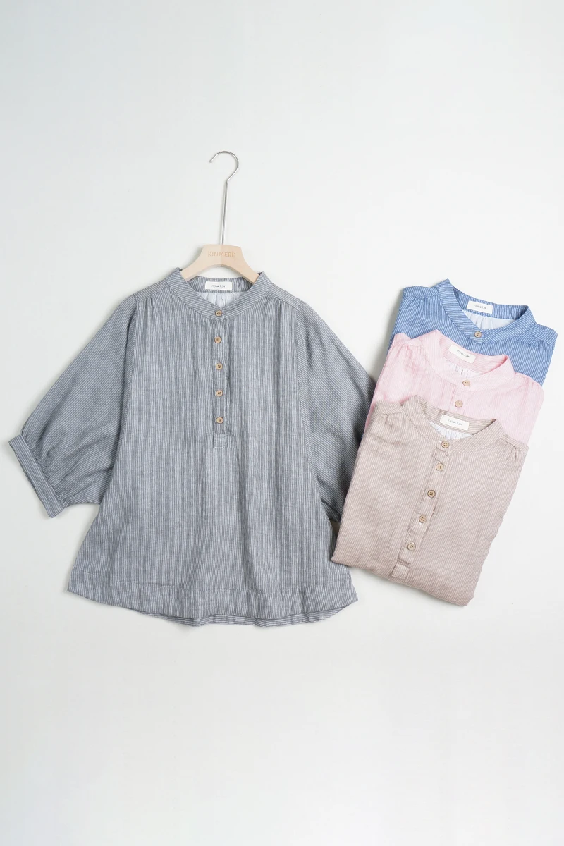 Japanese Double Yarn Thin Vertical Stripes Favors Bat Sleeve Blouse Literary Small Pure Fresh Set Sleeve Head Shirt Women
Japanese Double Yarn Thin Vertical Stripes Favors Bat Sleeve Blouse Literary Small Pure Fresh Set Sleeve Head Shirt Women