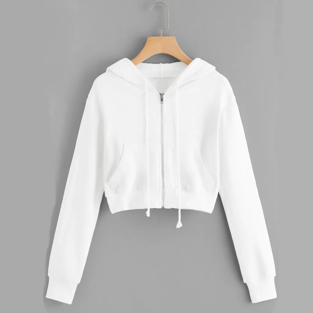 Hoodies Sweatshirt Women Solid Long Sleeve Drawstring Zipper Pocket Shirt Hooded Sweatshirt Tops Streetwear Harajuku
Hoodies Sweatshirt Women Solid Long Sleeve Drawstring Zipper Pocket Shirt Hooded Sweatshirt Tops Streetwear Harajuku