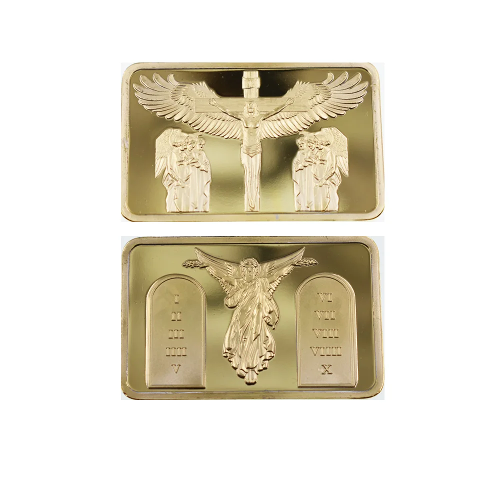 Jesus Commemorative Metal Bars 24k 999.9 Gold Plated Gift Coin Holiday Gifts Art Ornament Metal Crfts for Home Decor
Jesus Commemorative Metal Bars 24k 999.9 Gold Plated Gift Coin Holiday Gifts Art Ornament Metal Crfts for Home Decor