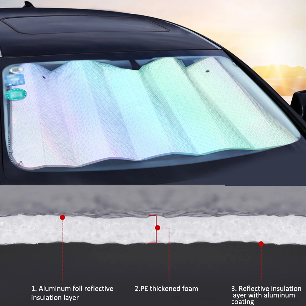 Car Windshield Sunshades UV Protection Curtain Car Sunshade Visor Front Windshield Sunshade Cover Windshield Accessories
Car Windshield Sunshades UV Protection Curtain Car Sunshade Visor Front Windshield Sunshade Cover Windshield Accessories