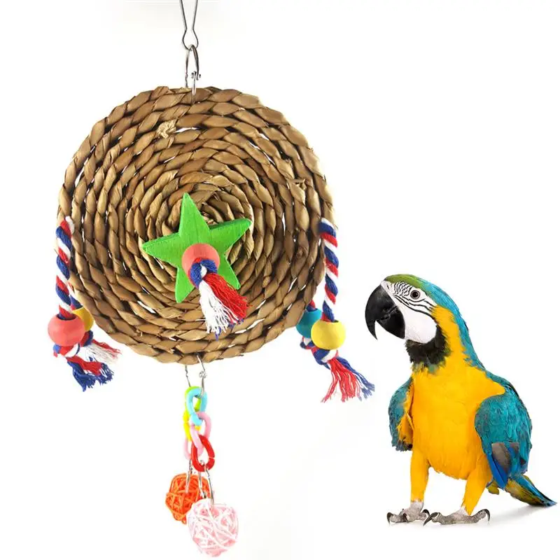 1 PCS Bird Toys For Parrot Chewing Round Grass Woven Rattan Ball Claw Grinding Pastime Parrot Toys Pet Molar Bite-Proof Bird Toy
1 PCS Bird Toys For Parrot Chewing Round Grass Woven Rattan Ball Claw Grinding Pastime Parrot Toys Pet Molar Bite-Proof Bird Toy