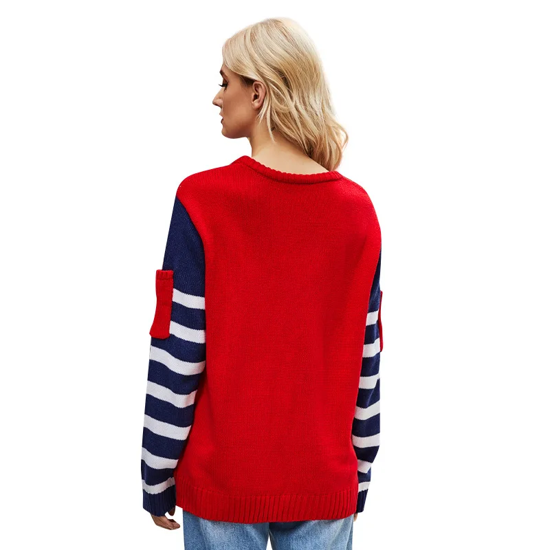 Ugly Christmas Jumper Women Sweaters Warm Autumn Pocket Letter Print Knitted Pullover Sweater Tops Fashion 2021 Womens Clothing
Ugly Christmas Jumper Women Sweaters Warm Autumn Pocket Letter Print Knitted Pullover Sweater Tops Fashion 2021 Womens Clothing