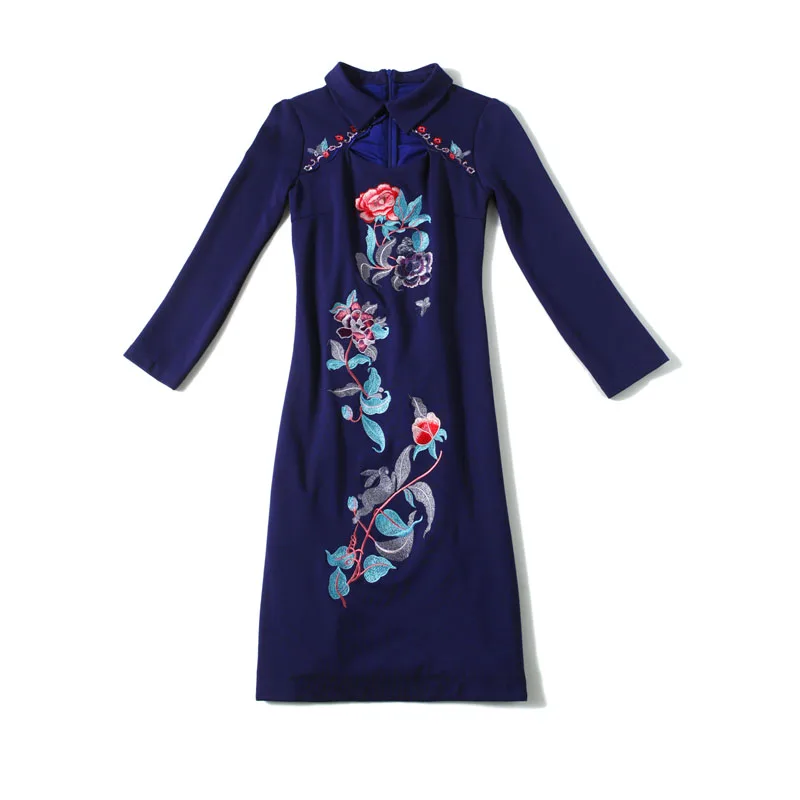 Elegant Runway Designer Floral Embroidery Dress Autumn Winter Woman Clothes Long Sleeve OL Pencil Robe Femme Sexy Party Vestidos
Elegant Runway Designer Floral Embroidery Dress Autumn Winter Woman Clothes Long Sleeve OL Pencil Robe Femme Sexy Party Vestidos