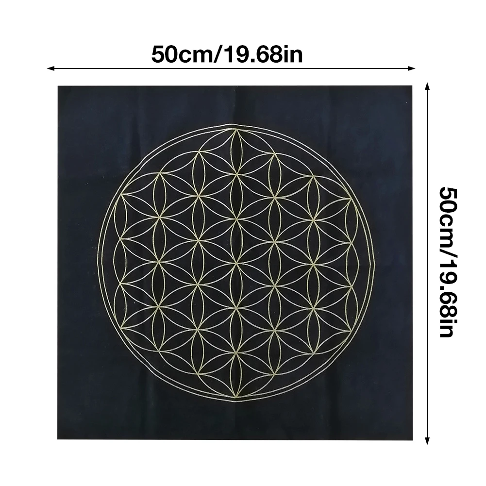 The Flower of Life Crystal Lattice Soft Lightweight Tarot Card Special Tablecloth
The Flower of Life Crystal Lattice Soft Lightweight Tarot Card Special Tablecloth