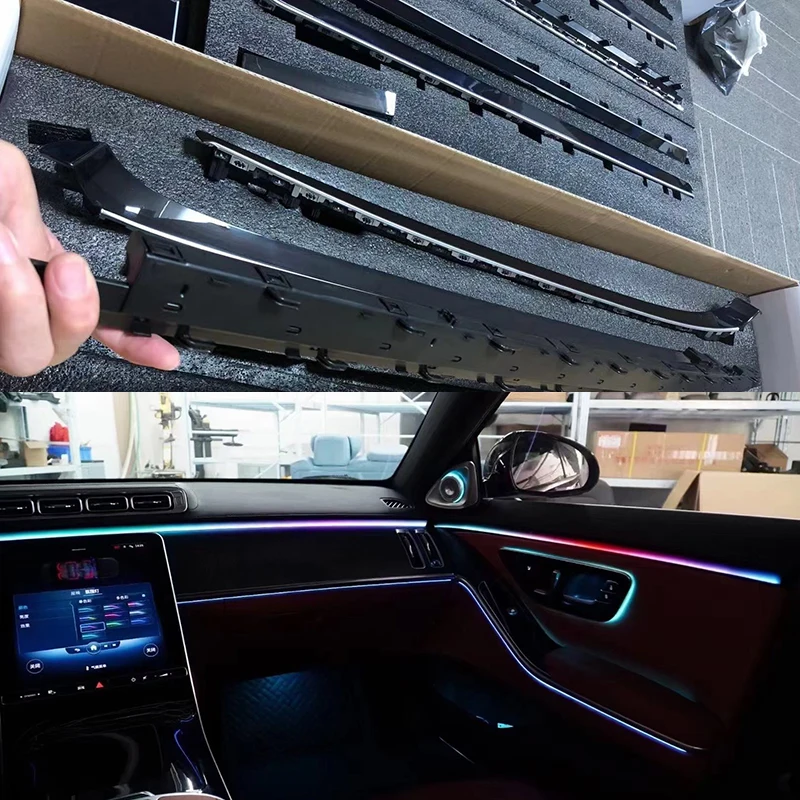 Для Mercedes Benz new S class 2021 2022 W223 Led активный автомобильный внутренний окружающий свет окружасветильник свет LED 3D поворотный тройной динамик
Для Mercedes Benz new S class 2021 2022 W223 Led активный автомобильный внутренний окружающий свет окружасветильник свет LED 3D поворотный тройной динамик