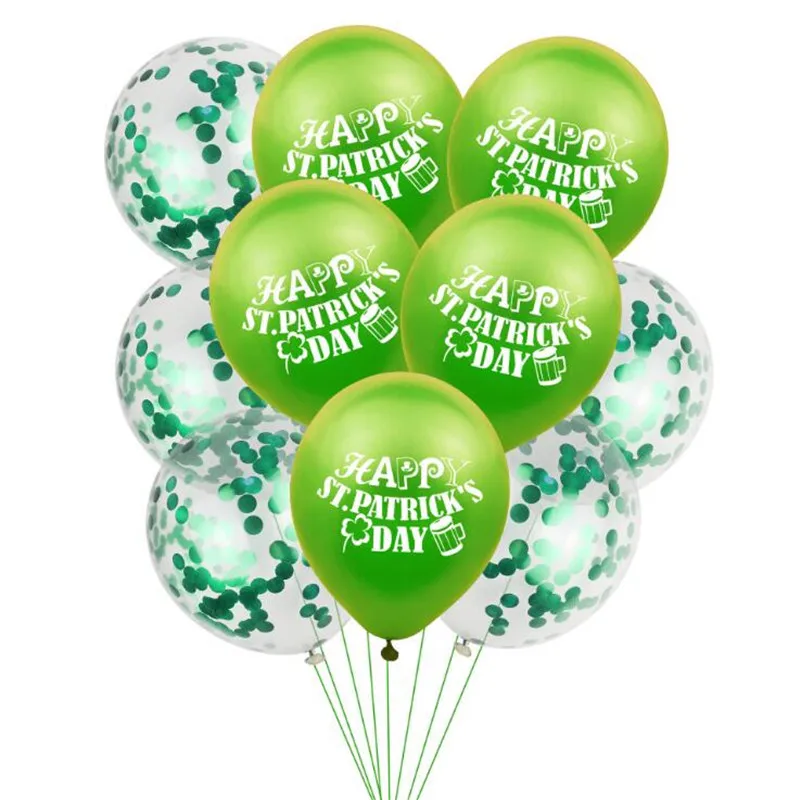 SLMengGuo St. Patrick's Day Party Decoration Green letters Balloon Kit Lrish Festival Decoration Supplies Latex Balloon 10pcs 
SLMengGuo St. Patrick's Day Party Decoration Green letters Balloon Kit Lrish Festival Decoration Supplies Latex Balloon 10pcs
