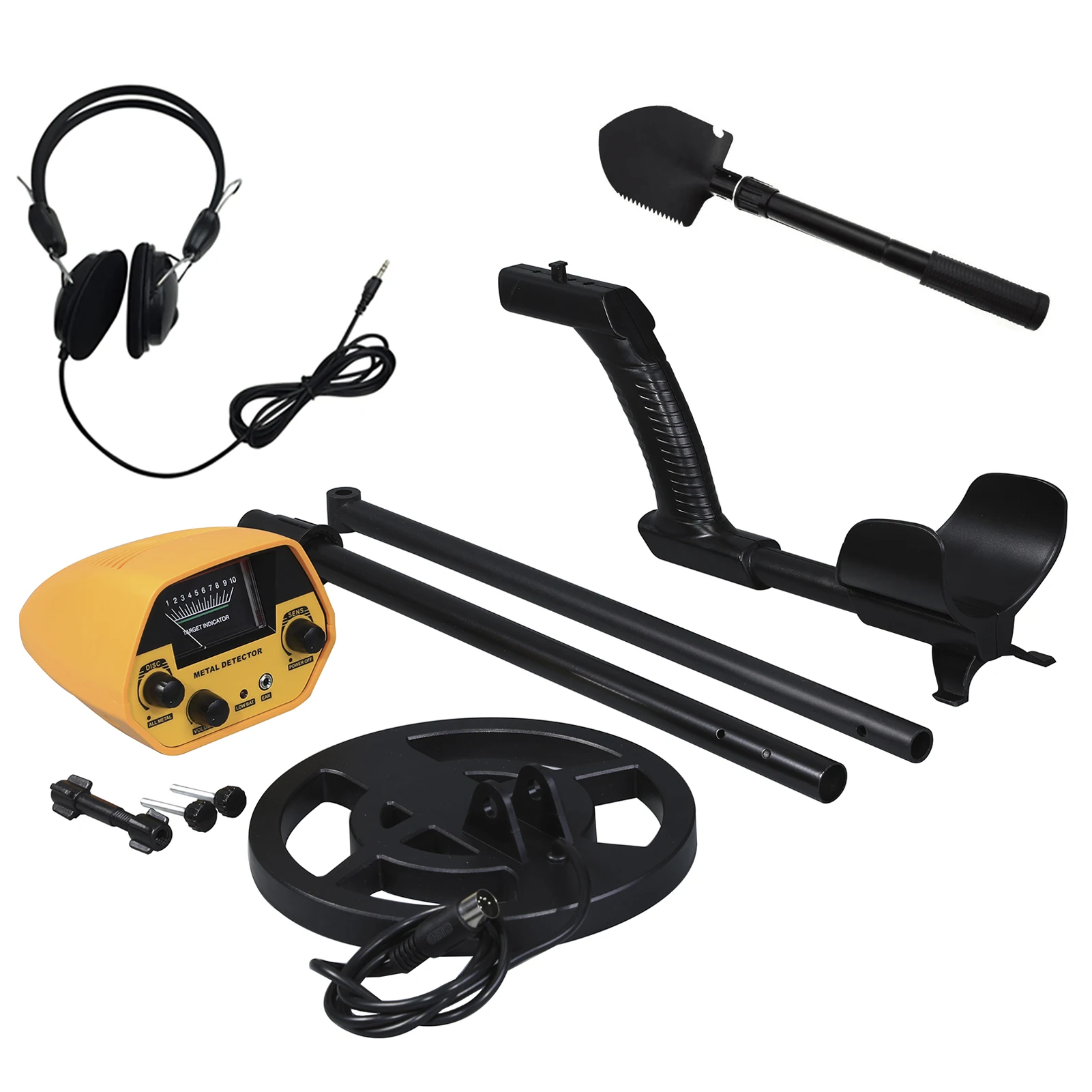 Metal Detector High Accuracy Adjustable Stem 7 Inch Waterproof Coil All Metal & Disc Modes for Underground Coins
Metal Detector High Accuracy Adjustable Stem 7 Inch Waterproof Coil All Metal & Disc Modes for Underground Coins