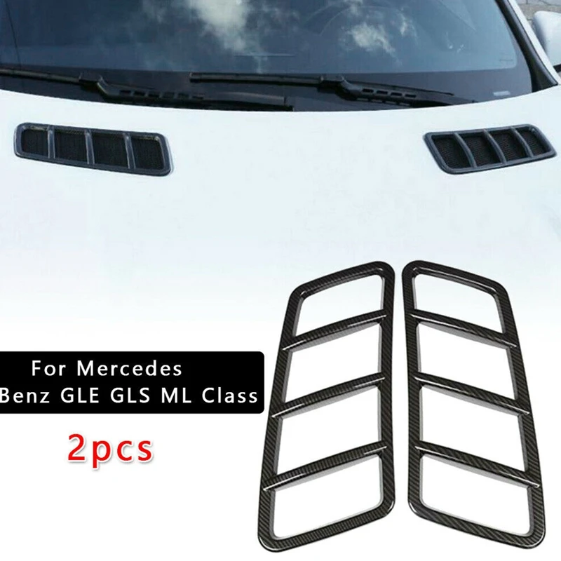 2X Carbon Fiber Black Hood Engine Air Vent Cover Trim for Mercedes Benz ML W166 2012-2015 GL X166 2013-2015
2X Carbon Fiber Black Hood Engine Air Vent Cover Trim for Mercedes Benz ML W166 2012-2015 GL X166 2013-2015