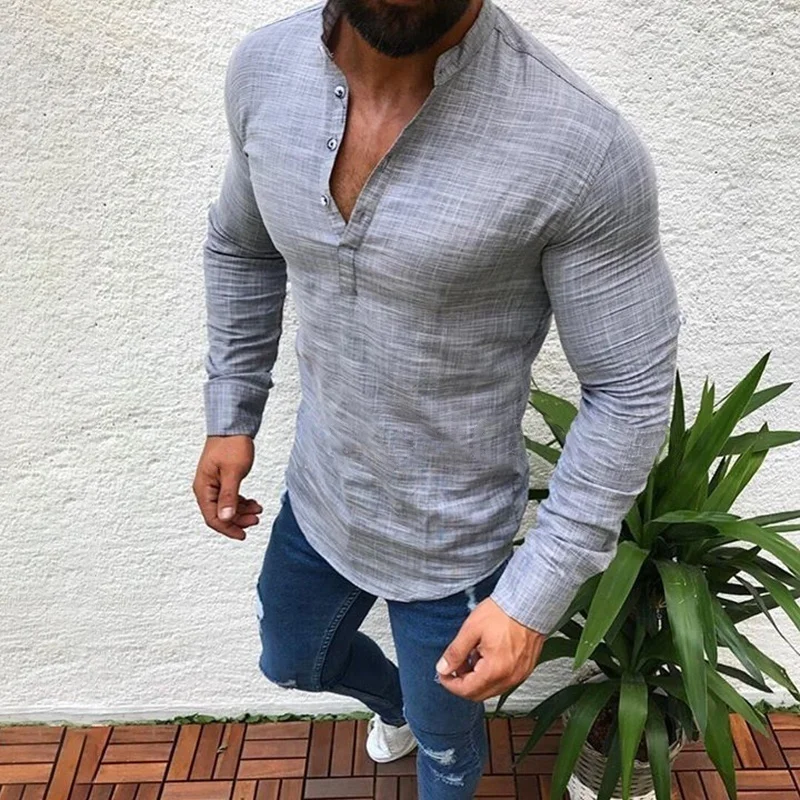 ZOGAA Brand Mens Fashion T-shirts Long Sleeve Solid V-Neck Shirts Men Male Spring Summer Business Cotton Shirts Men T-shirt
ZOGAA Brand Mens Fashion T-shirts Long Sleeve Solid V-Neck Shirts Men Male Spring Summer Business Cotton Shirts Men T-shirt