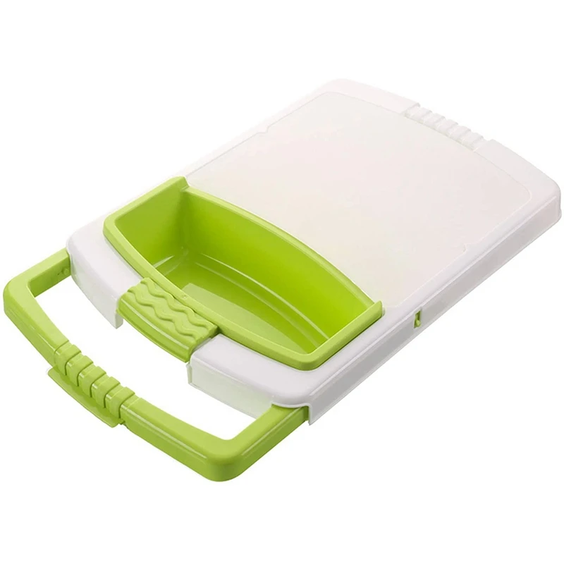 Over the Sink Cutting Boards,Plastic Chopping Board with Container & Drain Tray,Removable and Adjustable Design
Over the Sink Cutting Boards,Plastic Chopping Board with Container & Drain Tray,Removable and Adjustable Design