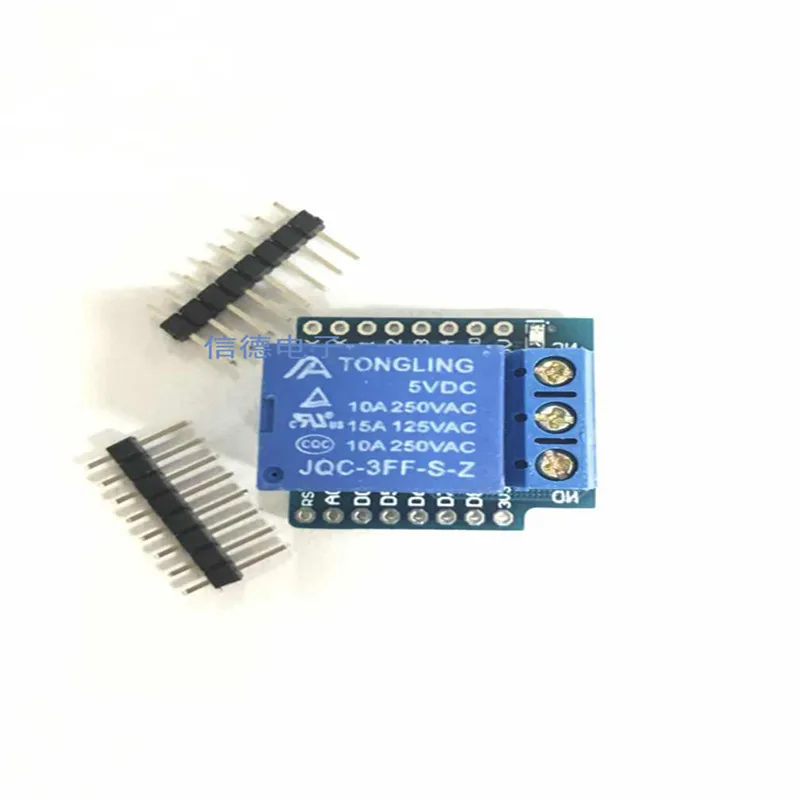 1 way relay module high level trigger FOR D1 mini WIFI expansion board learning board relay expansion
1 way relay module high level trigger FOR D1 mini WIFI expansion board learning board relay expansion