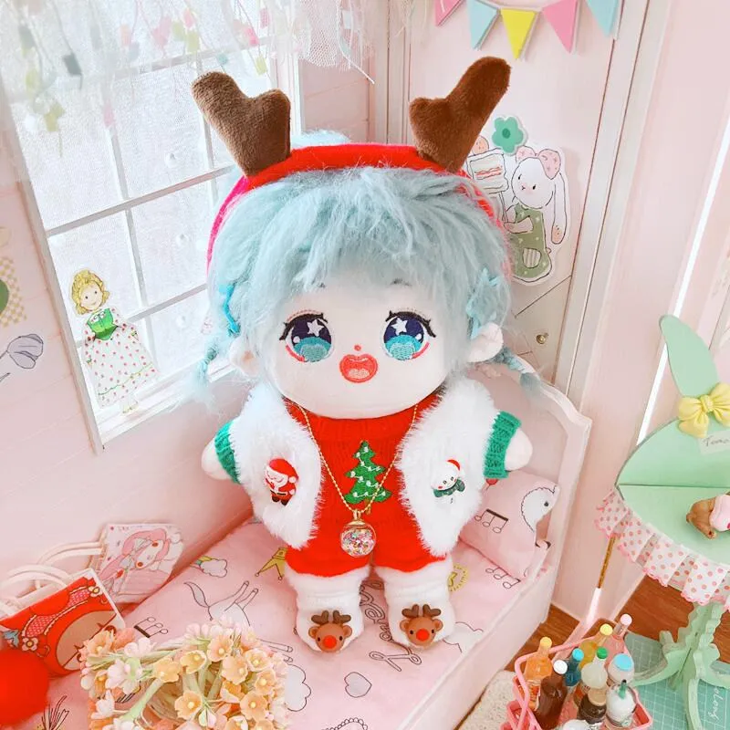 Christmas Series 20CM Cartoon Doll Clothes Sweater Vest 20CM Cotton Doll Dress Up Accessories
Christmas Series 20CM Cartoon Doll Clothes Sweater Vest 20CM Cotton Doll Dress Up Accessories