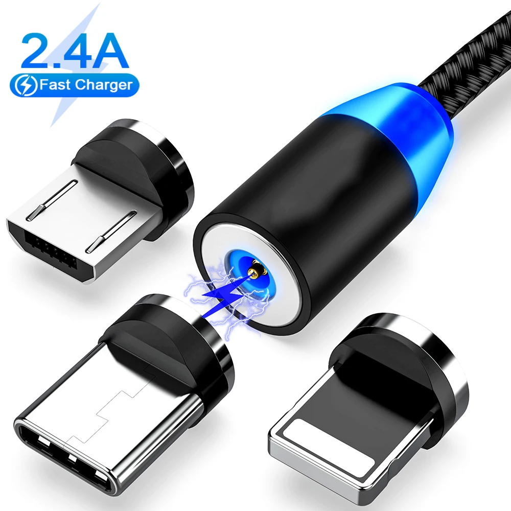 360 LED Magnetic Charging Cable for iPhone XR XS MAX X 8 7 6 6S Plus Mobile Phone Magnet Charger Micro USB C Cable Type C Wire
360 LED Magnetic Charging Cable for iPhone XR XS MAX X 8 7 6 6S Plus Mobile Phone Magnet Charger Micro USB C Cable Type C Wire