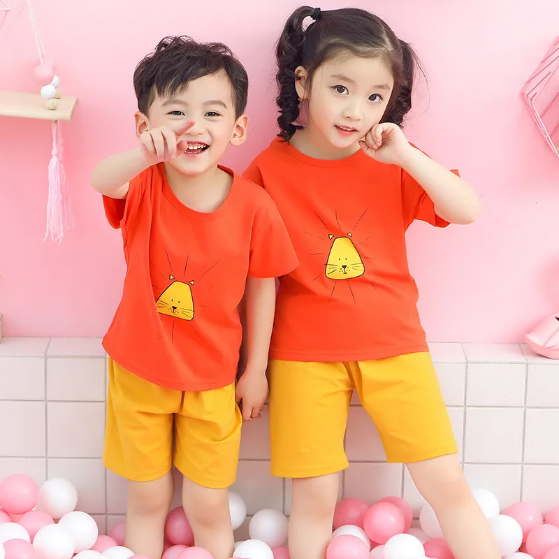 3Y-13Y Short Sleeve Suit T-shirts+Shorts 2Pcs Boys Girls Clothing Sets Cute Boy Girl Clothes for Summer Kids Children's Set
3Y-13Y Short Sleeve Suit T-shirts+Shorts 2Pcs Boys Girls Clothing Sets Cute Boy Girl Clothes for Summer Kids Children's Set