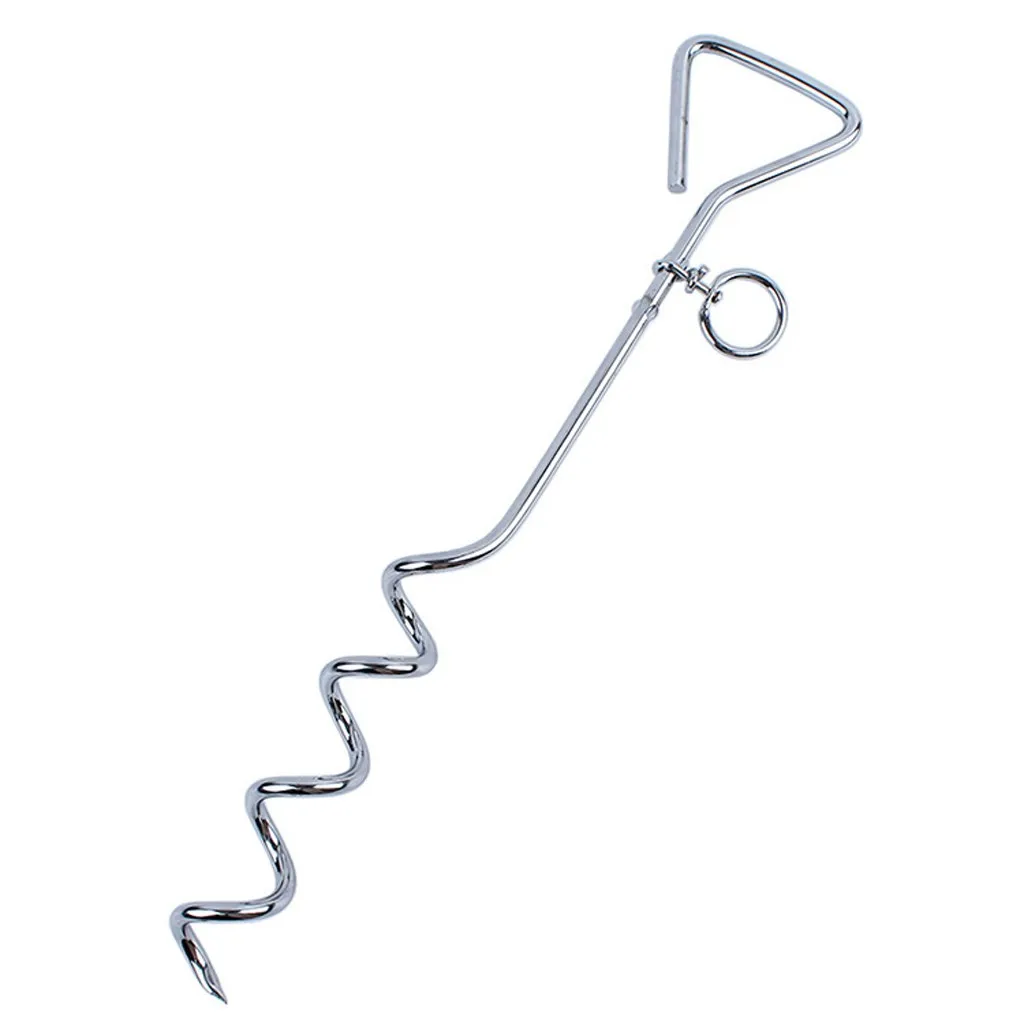 new Pet Pile Dog Hitch 16inch Metal Spiral Anchor Tie-out With Ring Cork Screw Pet Supplies Dog Pets Traction Rope Fixed Pile
new Pet Pile Dog Hitch 16inch Metal Spiral Anchor Tie-out With Ring Cork Screw Pet Supplies Dog Pets Traction Rope Fixed Pile