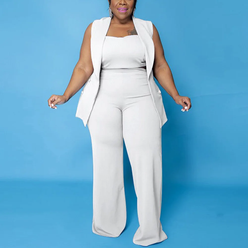 Plus Size Ladies Pants Sets Solid Blazer Tops & Long Trousers Solid Fashion Formal Elegant Office Lady Work Business Outfit Sets
Plus Size Ladies Pants Sets Solid Blazer Tops & Long Trousers Solid Fashion Formal Elegant Office Lady Work Business Outfit Sets