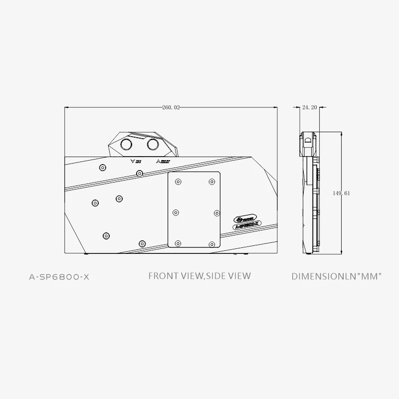Bykski GPU Water Block For Sapphire RX 6800 ,With Back Plate Full Cover Watercooler ,A-SP6800-X
Bykski GPU Water Block For Sapphire RX 6800 ,With Back Plate Full Cover Watercooler ,A-SP6800-X