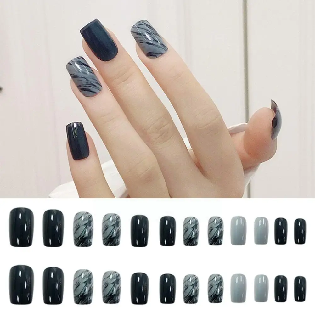 24 French Fake Nails With Glue Fake Nails Short Nail Patch Jewelry Gray Nail Fashion Fake Tools Nail False Tips Nail Art Bl P3L4
24 French Fake Nails With Glue Fake Nails Short Nail Patch Jewelry Gray Nail Fashion Fake Tools Nail False Tips Nail Art Bl P3L4