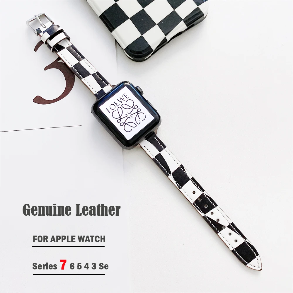 Genuin Leather strap For Apple watch band 44mm 40mm 42 Sport watchband bracelet Slim correa iWatch series 7 6 5 4 3 SE 41mm/45mm
Genuin Leather strap For Apple watch band 44mm 40mm 42 Sport watchband bracelet Slim correa iWatch series 7 6 5 4 3 SE 41mm/45mm