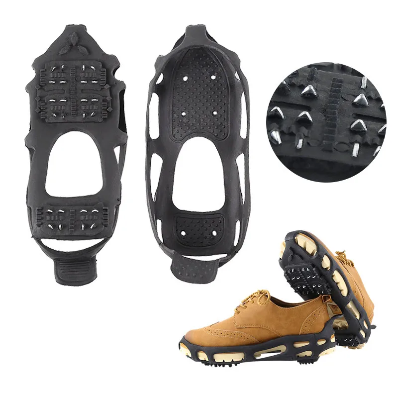 1 Pair 24 Tooth Ice Gripper Spike for Shoes Outdoor Anti Slip Climbing Snow Spikes Crampons Cleats Chain Claws Grips Boots Cover
1 Pair 24 Tooth Ice Gripper Spike for Shoes Outdoor Anti Slip Climbing Snow Spikes Crampons Cleats Chain Claws Grips Boots Cover