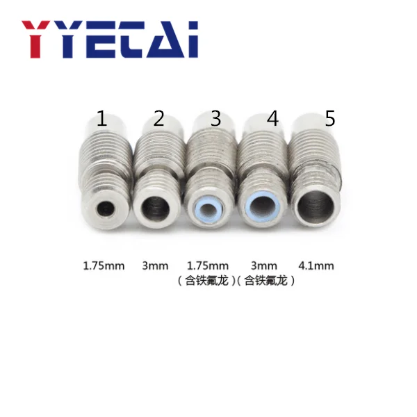 NEW 5PCS 3D printer accessories E3D V6 all-metal hot end of the stainless steel hose feeding pipes 1.75mm/3MM Consumables
NEW 5PCS 3D printer accessories E3D V6 all-metal hot end of the stainless steel hose feeding pipes 1.75mm/3MM Consumables
