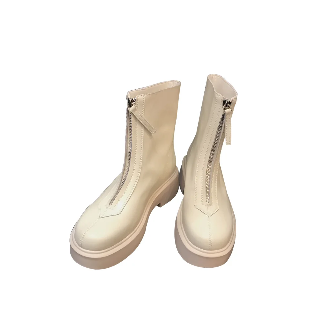 Women Casual Leather Boots Luxury Trainers Platform Boots Height Increasing Zip High-TOP Autumn Black Shoes
Women Casual Leather Boots Luxury Trainers Platform Boots Height Increasing Zip High-TOP Autumn Black Shoes
