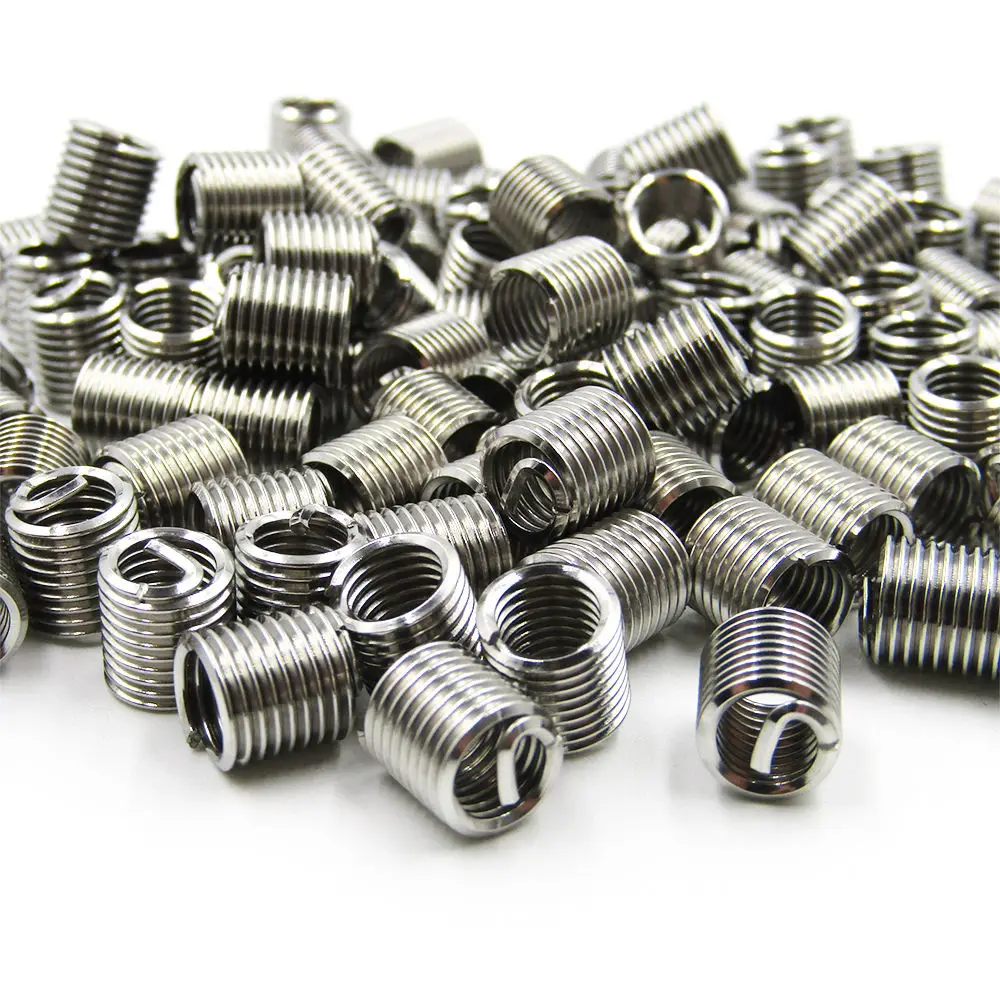 50Pcs Stainless Steel Coiled Wire Helical Screw Bushing Sleeve Set Thread Inserts M8x1.25x1.5D Length Helicoil Thread Repair Kit
50Pcs Stainless Steel Coiled Wire Helical Screw Bushing Sleeve Set Thread Inserts M8x1.25x1.5D Length Helicoil Thread Repair Kit
