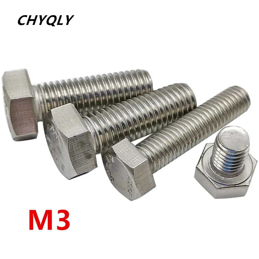 10pcs 304 Stainless Steel Outer Hexagon Head Bolts M3*8 10 12 14 16 18-40mm External Hex Bolt Screw DIN933
10pcs 304 Stainless Steel Outer Hexagon Head Bolts M3*8 10 12 14 16 18-40mm External Hex Bolt Screw DIN933