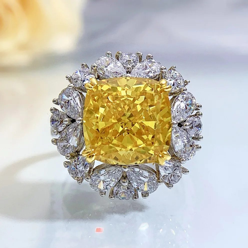 Flower Topaz Diamond Ring 100% Real 925 sterling silver Party Wedding band Rings for Women Bridal Promise Engagement Jewelry
Flower Topaz Diamond Ring 100% Real 925 sterling silver Party Wedding band Rings for Women Bridal Promise Engagement Jewelry