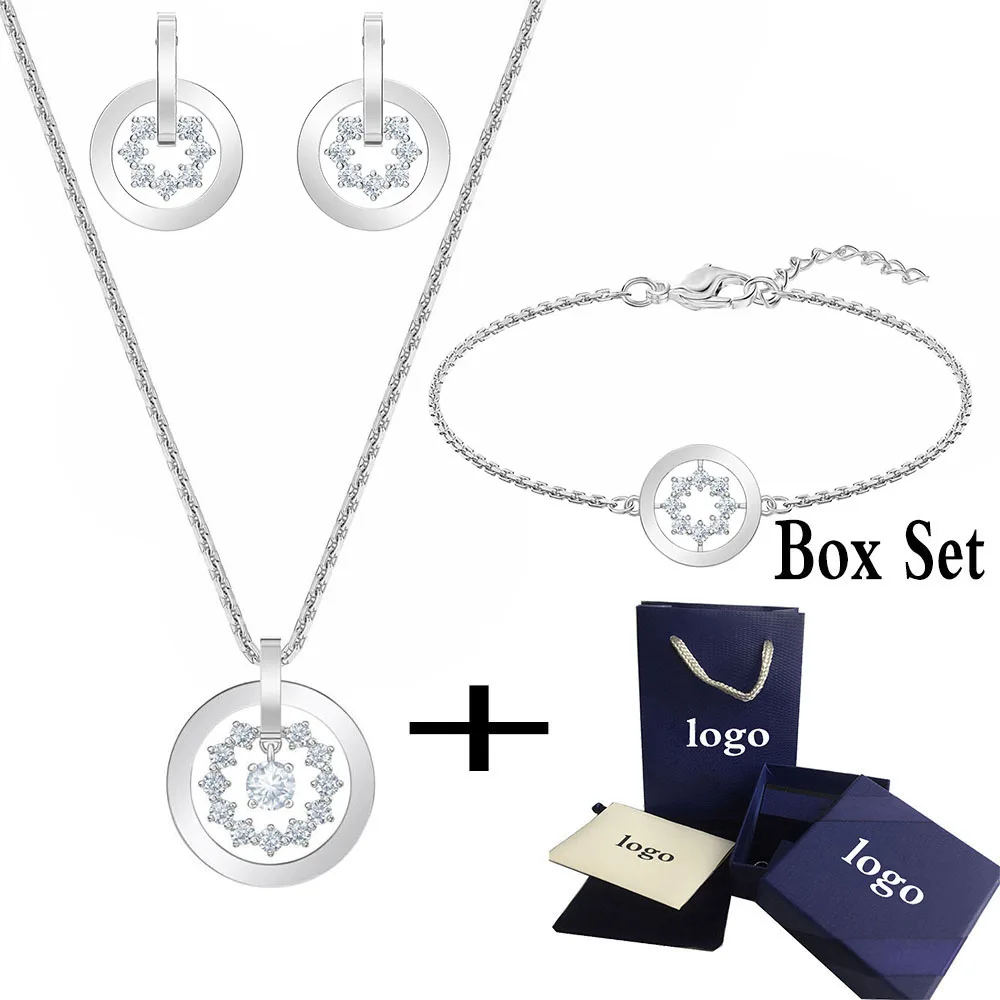 Fashion New FURTHER CIRCLE Series Set White Gold Timeless Classic Modern Round Crystal Gives Lovers Commemorate Romantic Gift
Fashion New FURTHER CIRCLE Series Set White Gold Timeless Classic Modern Round Crystal Gives Lovers Commemorate Romantic Gift