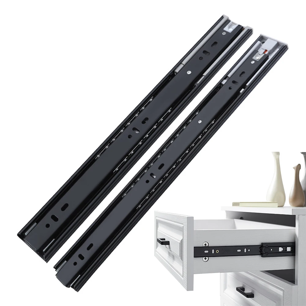12 14 16 18 22 Inch Mute Buffer Damping Slide Rail for Drawer, Cabinet, Wardrobe Steel Ball Slide Rail
12 14 16 18 22 Inch Mute Buffer Damping Slide Rail for Drawer, Cabinet, Wardrobe Steel Ball Slide Rail