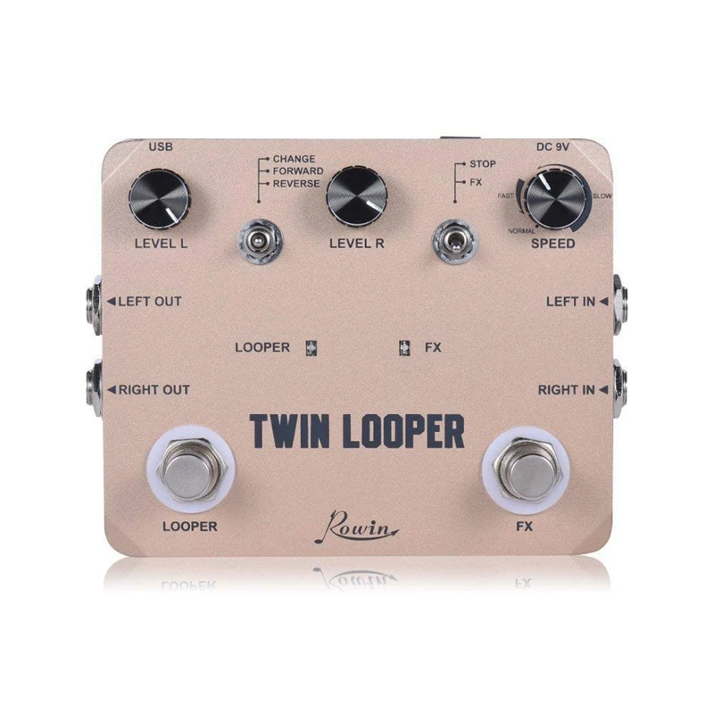 

Twin Лупер станция педаль эффектов для электрогитары петля станция для гитариста золотой