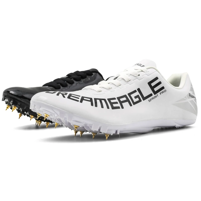 Professional Track and Field Shoes Men Gold White Light Weight Spikes Track Shoes Men Size 35-45 Running Racing Math Sneakers
Professional Track and Field Shoes Men Gold White Light Weight Spikes Track Shoes Men Size 35-45 Running Racing Math Sneakers