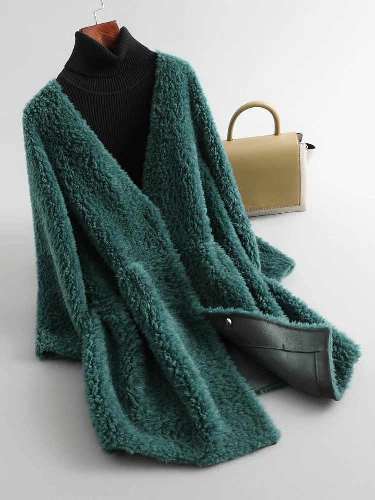 off-Season Autumn and Winter New Particles Chenille Coat Women's V-neck Lamb Fur Mid-Length Fur Coat womens coats
off-Season Autumn and Winter New Particles Chenille Coat Women's V-neck Lamb Fur Mid-Length Fur Coat womens coats