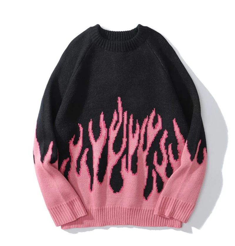 Sweater Men Streetwear Retro Flame Pattern Hip Hop Autumn New Pull Over Spandex O-neck Oversize Couple Casual Men's Sweaters
Sweater Men Streetwear Retro Flame Pattern Hip Hop Autumn New Pull Over Spandex O-neck Oversize Couple Casual Men's Sweaters