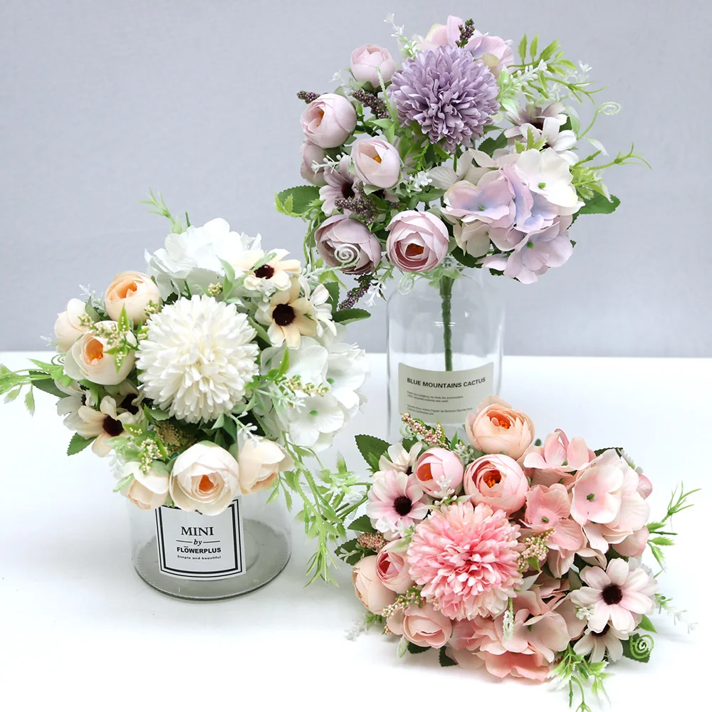7 Heads Hydrangea Simulation Bouquet Wedding Decoration Bridal Bouquet Rose Artificial Flower Garden Decoration Room Decoration
7 Heads Hydrangea Simulation Bouquet Wedding Decoration Bridal Bouquet Rose Artificial Flower Garden Decoration Room Decoration