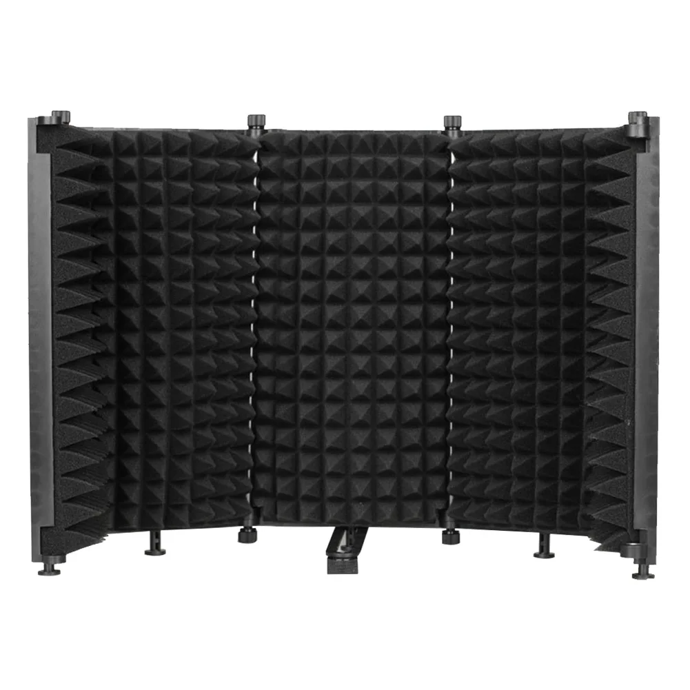 Sound Absorber Microphone Isolation Shield Foldable Portable ABS Filter Studio Recording Desktop Soundproof Adjustable Angle
Sound Absorber Microphone Isolation Shield Foldable Portable ABS Filter Studio Recording Desktop Soundproof Adjustable Angle