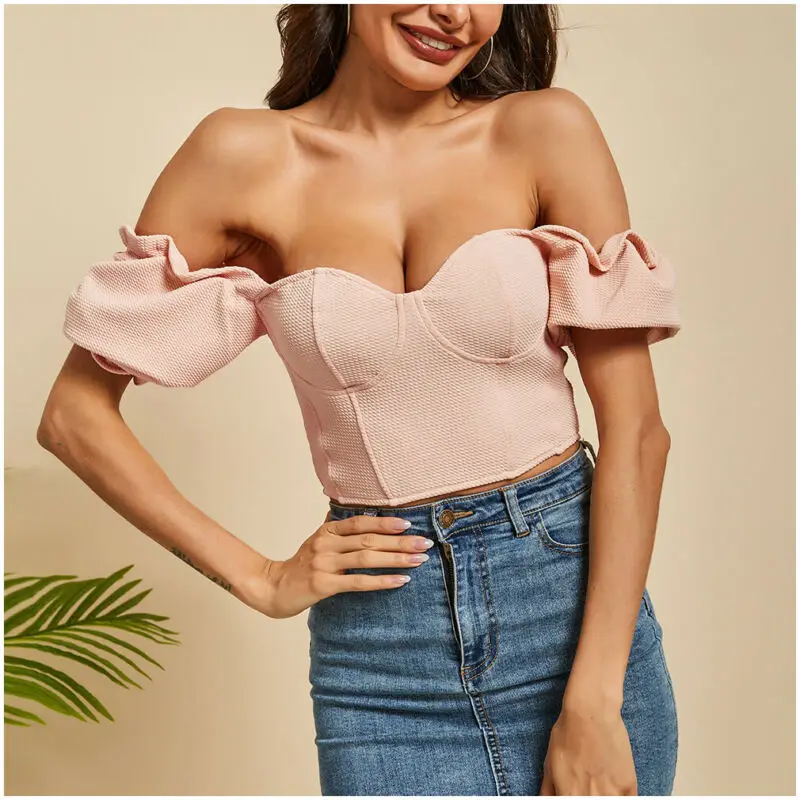 Goocheer Sexy Ruffled Square Collar Crop Top Women Blouses Summer Vintage Short Puff Sleeve Ladies Fashion Tops T-Shirt
Goocheer Sexy Ruffled Square Collar Crop Top Women Blouses Summer Vintage Short Puff Sleeve Ladies Fashion Tops T-Shirt