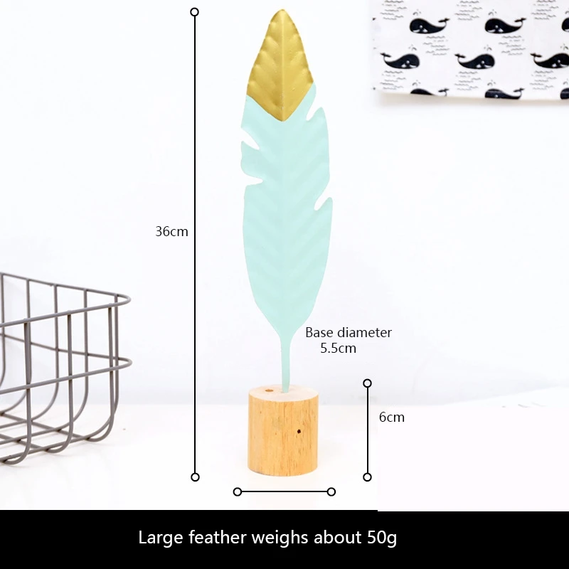 Nordic Style Iron Feather Wooden Decoration Desk Decor Home Living Room Decoration Figurines Craft Mini Metal Feather Decor
Nordic Style Iron Feather Wooden Decoration Desk Decor Home Living Room Decoration Figurines Craft Mini Metal Feather Decor