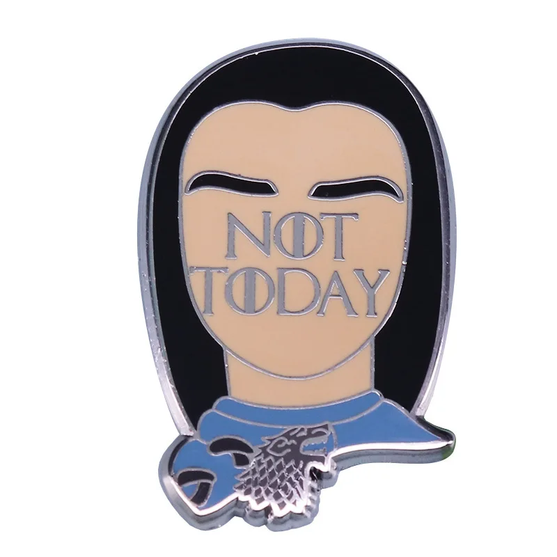 Not Today Hard Enamel Pins Fantasy Movie Brooch Metal Fashion Lapel Pin Badge Backpack Accessories Jewelry Gifts 2021
Not Today Hard Enamel Pins Fantasy Movie Brooch Metal Fashion Lapel Pin Badge Backpack Accessories Jewelry Gifts 2021